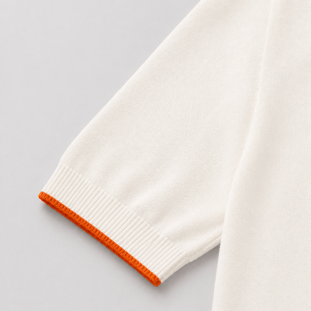 H Logo Cotton Crewneck Knit T-Shirt