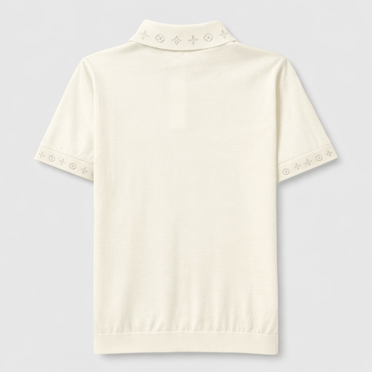Signature Logo Knit Polo Shirt
