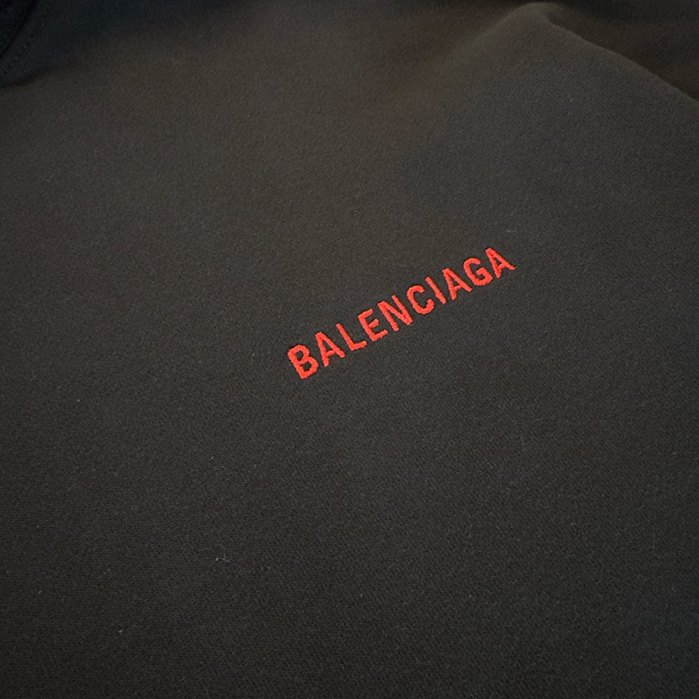 BALENCIAGA Security Tape Type Logo Oversized Hoodie
