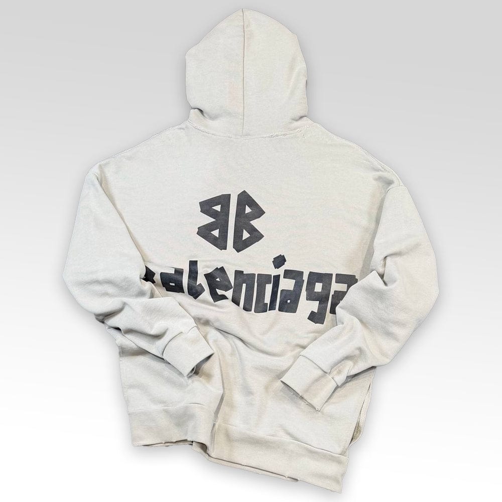 BALENCIAGA Faded Effect Oversized Hoodie
