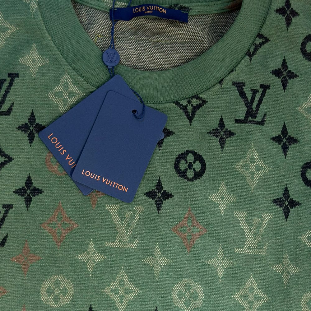 LV Monogram Jacquard Short-Sleeved T-Shirt
