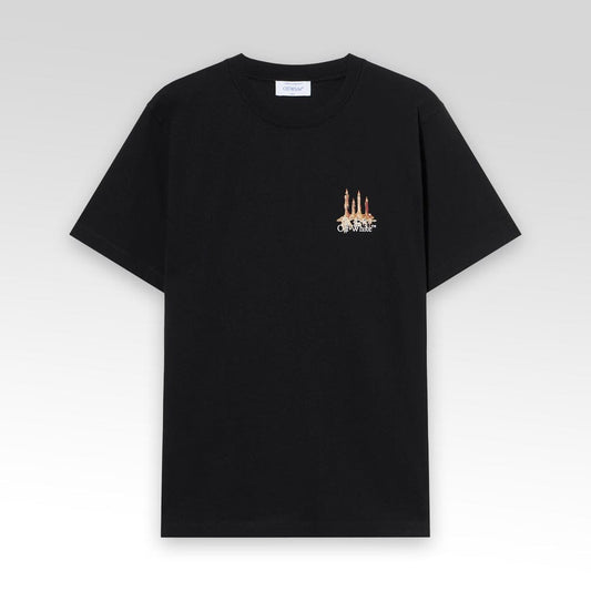 OFF-WHITE Graphic-Print Logo T-Shirt