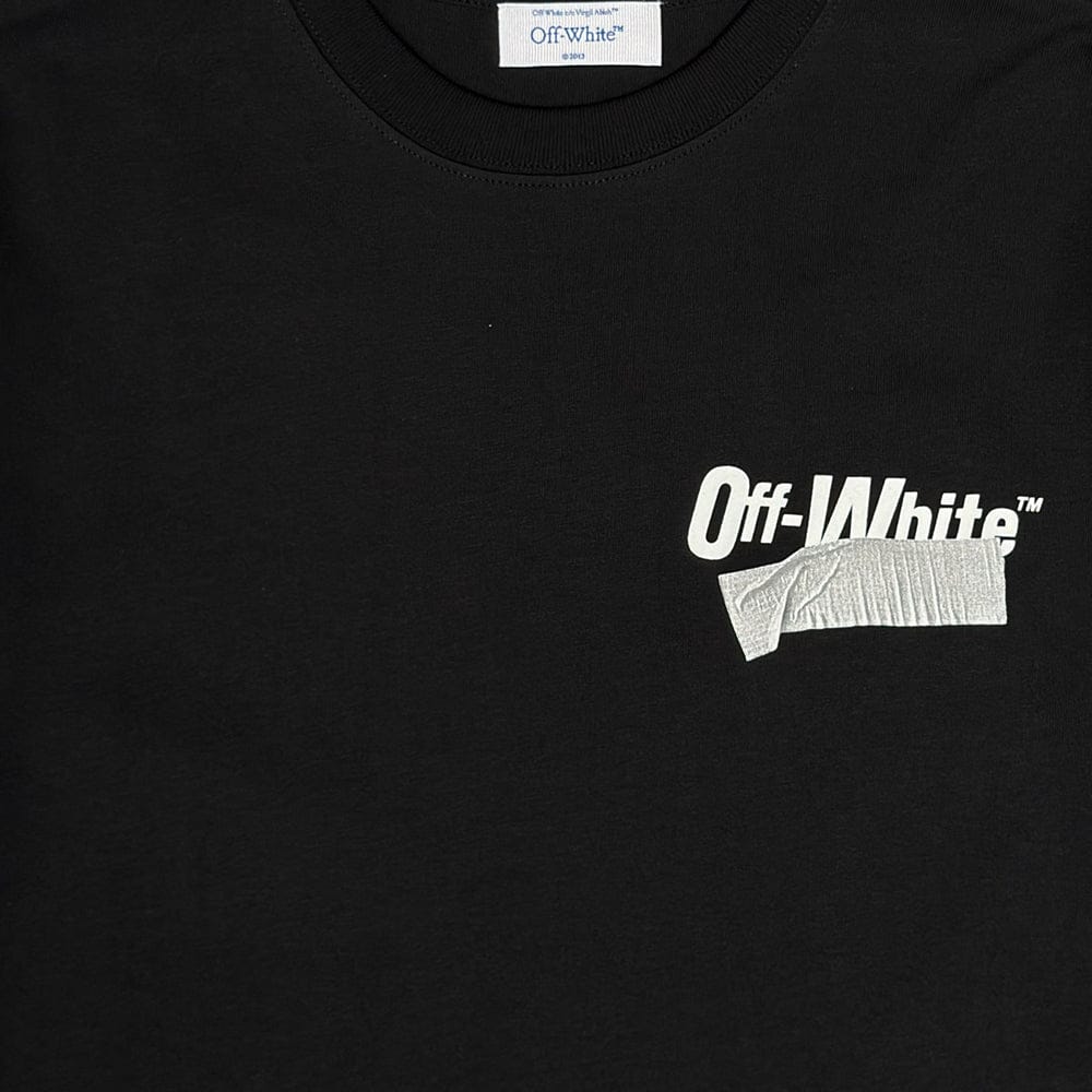 OFF-WHITE Cupid Tape Cotton T-Shirt