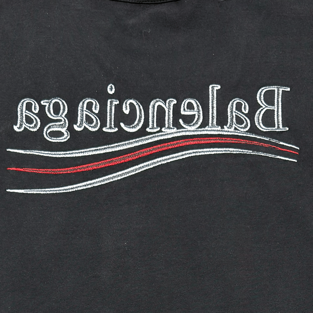 Political Campaign Inside-out T-shirt in Faded Black