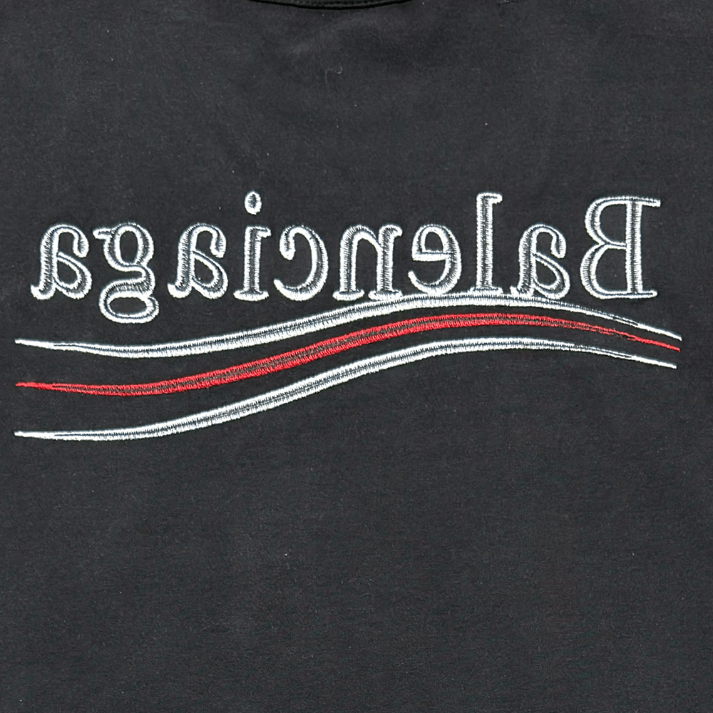 Political Campaign Inside-out T-shirt in Faded Black
