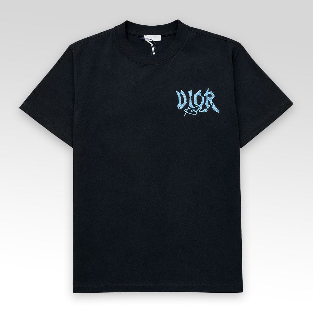 DIOR Denim Patch and Embroidered Logo T-Shirt