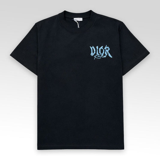 DIOR Denim Patch and Embroidered Logo T-Shirt