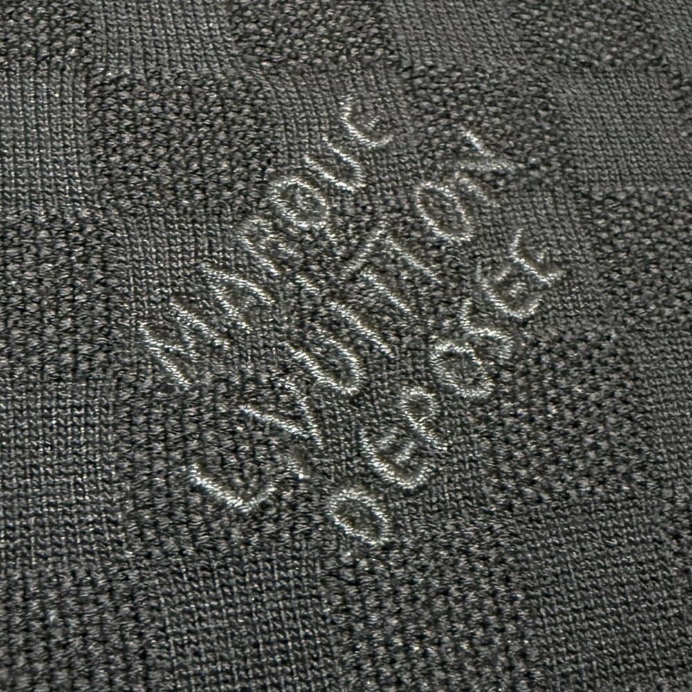 Damier Jacquard Embroidered Logo Knitted Polo T-shirt with Zipper