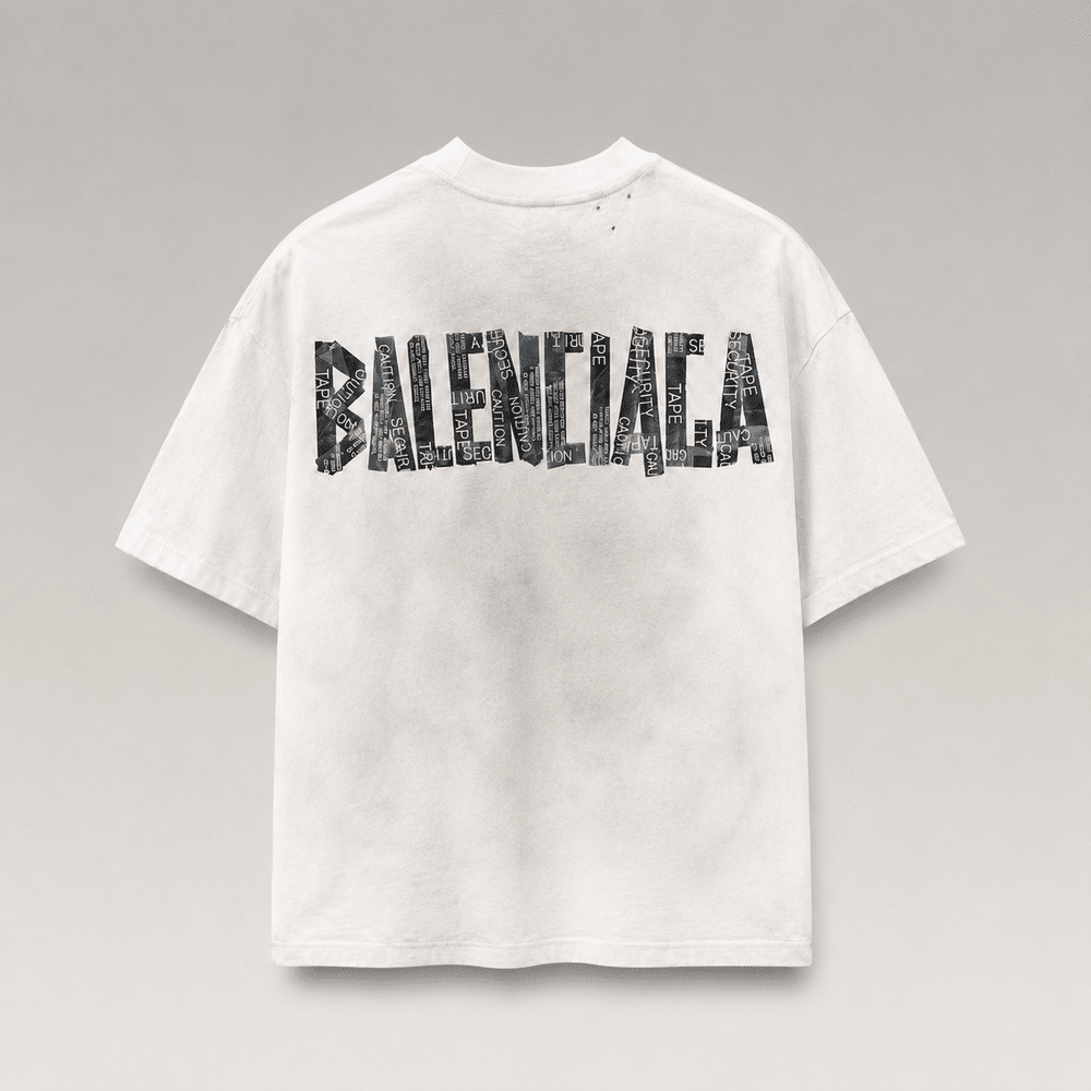 New Tape Type Oversized T-shirt