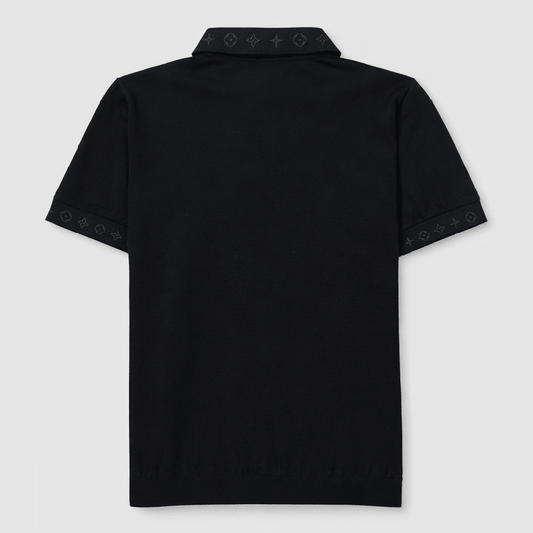 LV Signature Logo Knit Polo Shirt