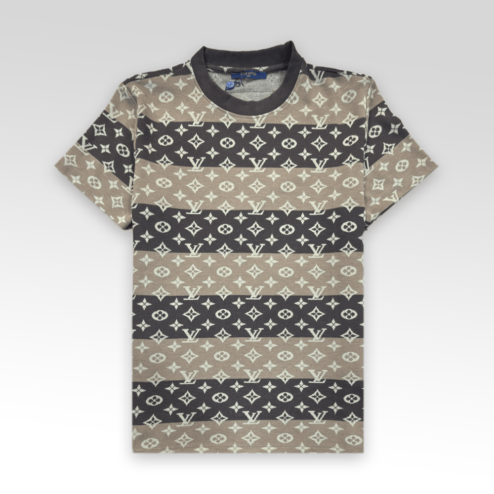 LV Monogram Jacquard Short-Sleeved T-Shirt