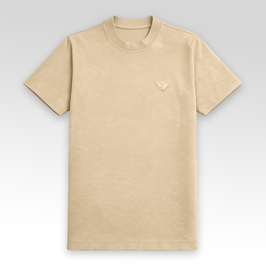 PRADA Metal Triangle Logo T-shirt
