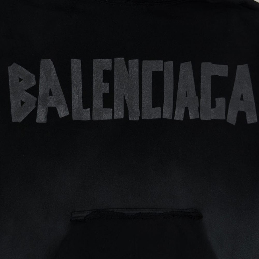 BALENCIAGA Faded Effect Oversized Hoodie