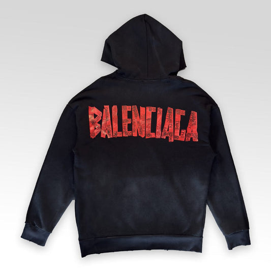 Security Tape Type Logo Oversized Hoodie