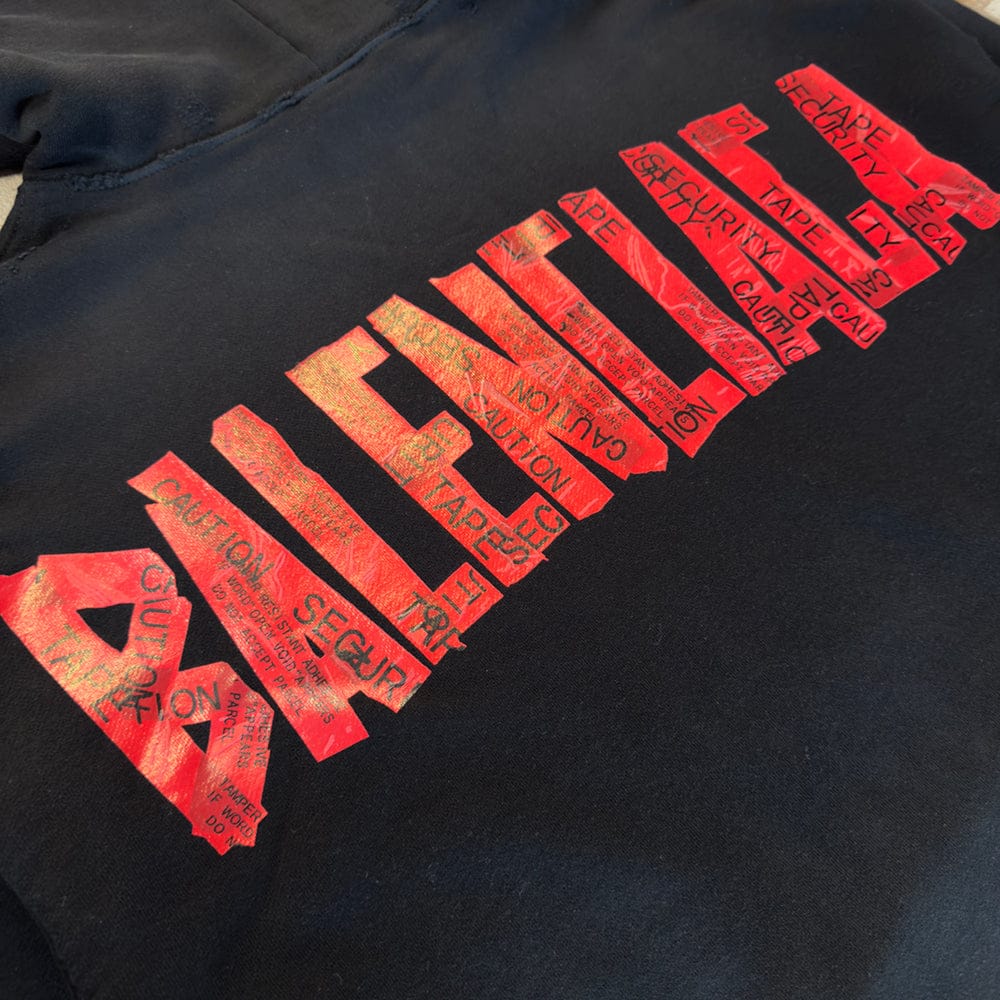 Security Tape Type Logo Oversized Hoodie