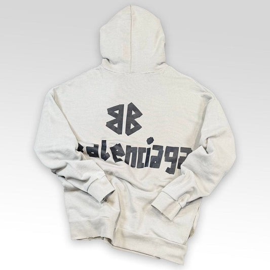 BALENCIAGA Faded Effect Oversized Hoodie