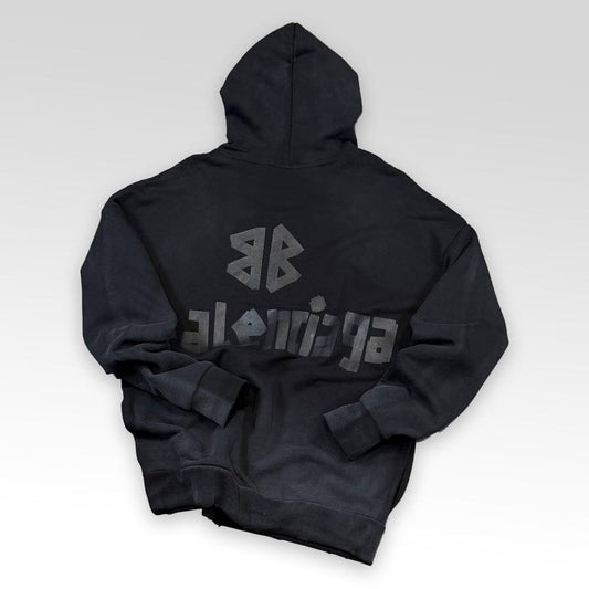 BALENCIAGA Faded Effect Oversized Hoodie