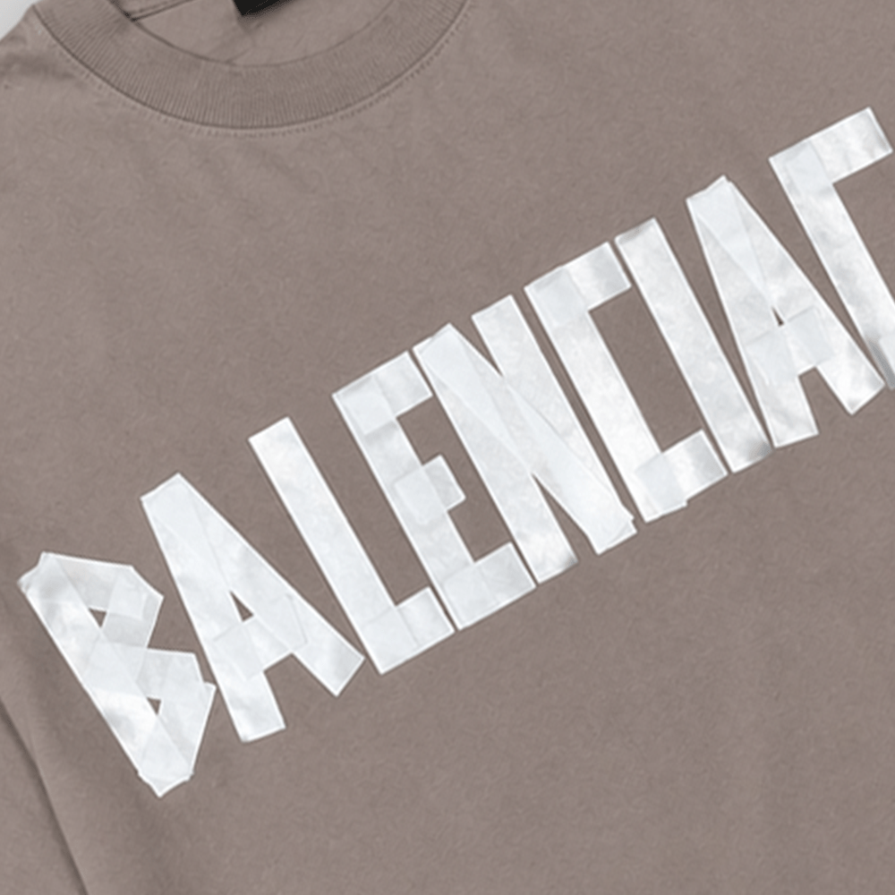 New Tape Type Oversized T-shirt
