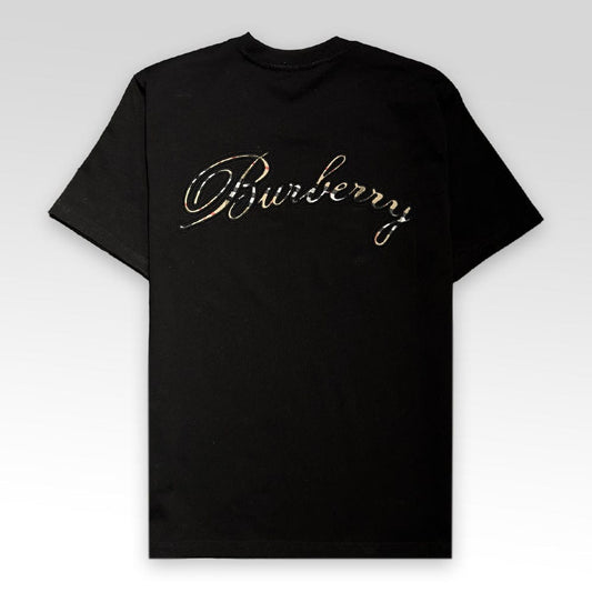 BURBERRY Embroidered Logo Cotton T-shirt