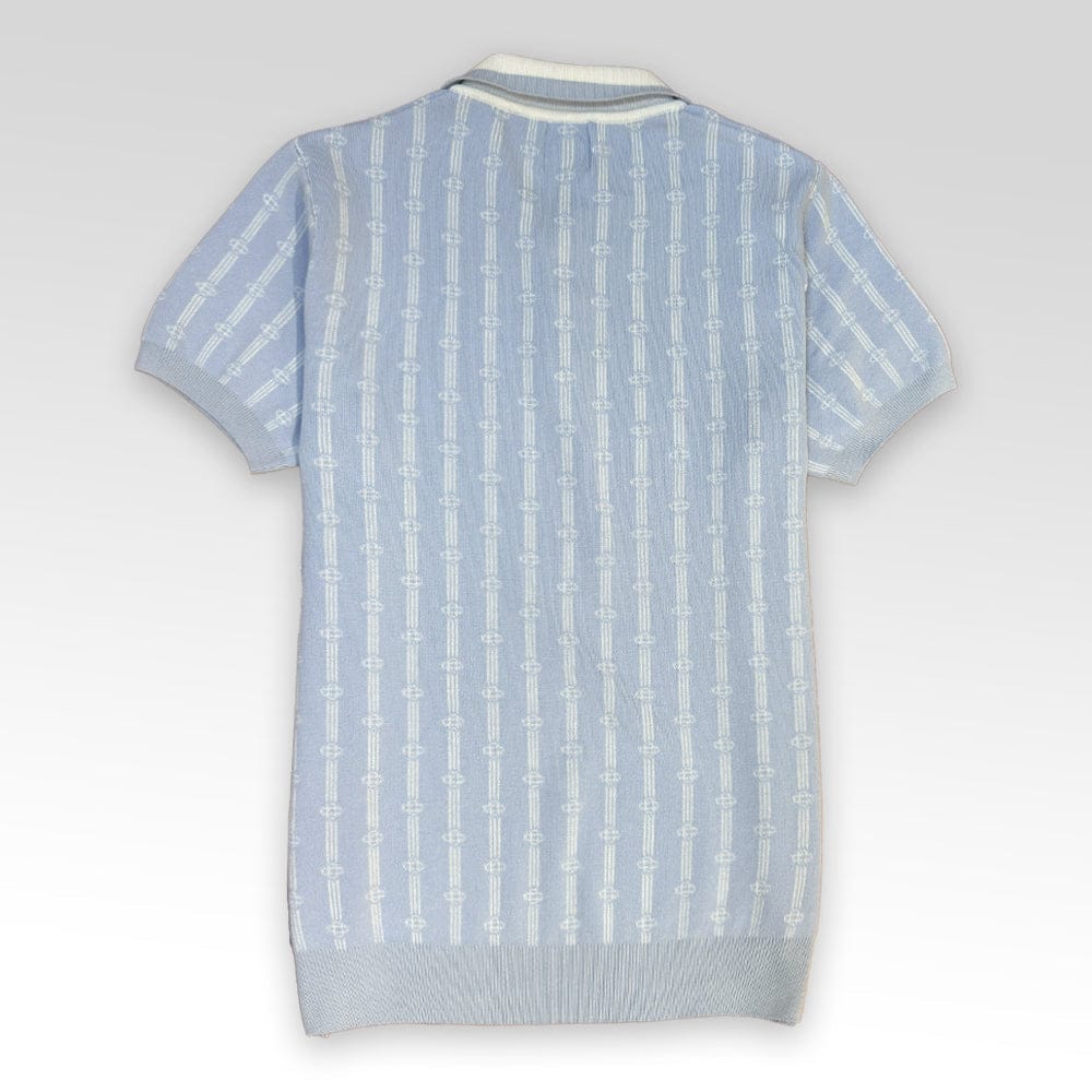 CASABLANCA Monogram Knit Polo Shirt