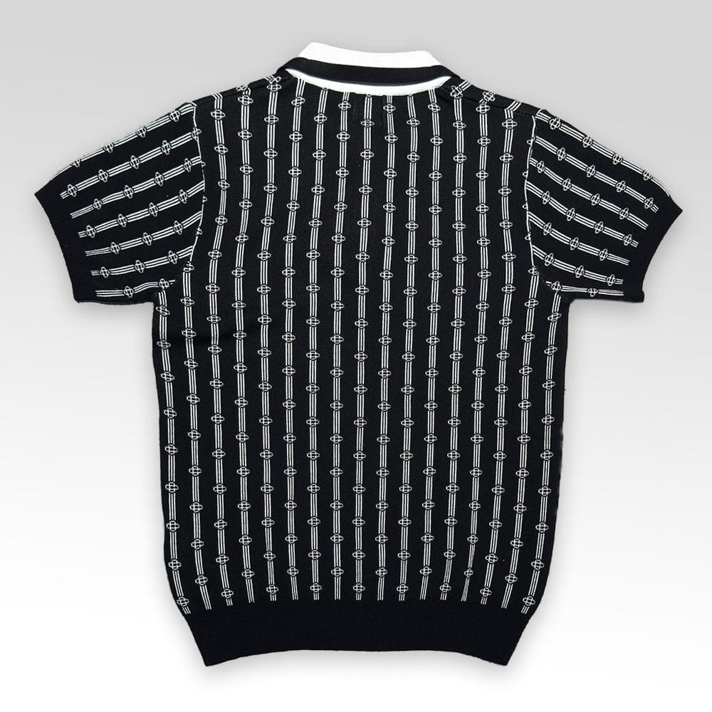 CASABLANCA Monogram Knit Polo Shirt
