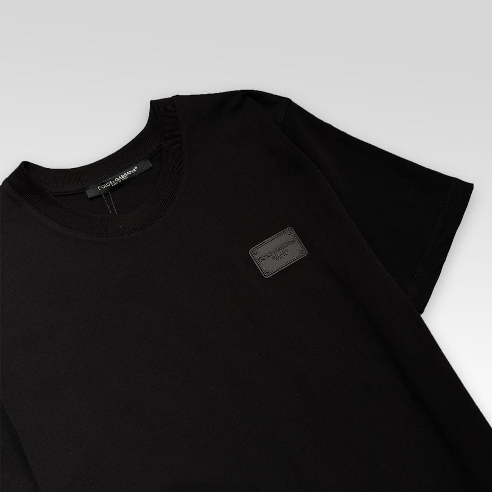 Cotton T-shirt With Branded Tag