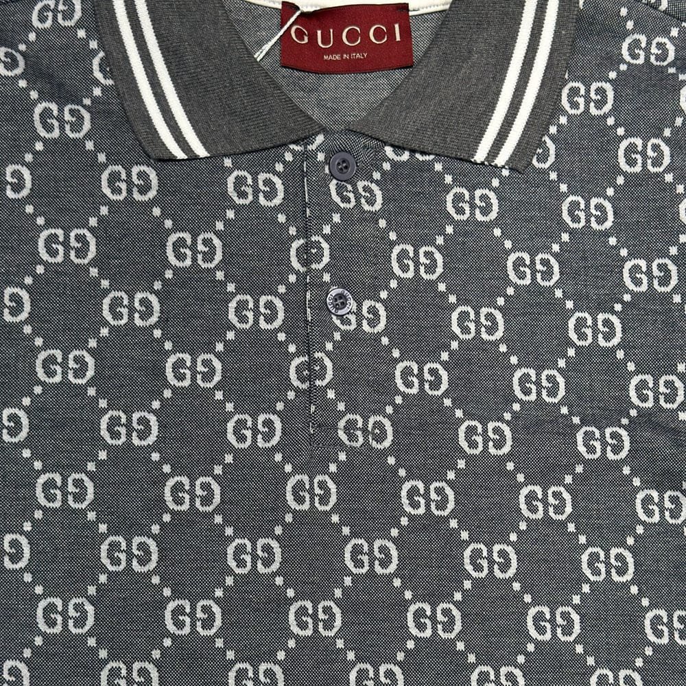 GUCCI GG Short-Sleeved Polo Shirt