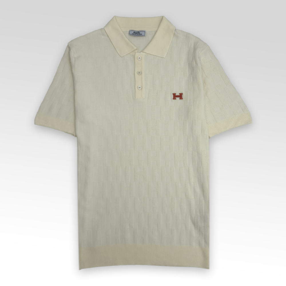 Jacquard Knit Polo Shirt
