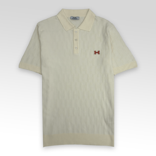 Jacquard Knit Polo Shirt