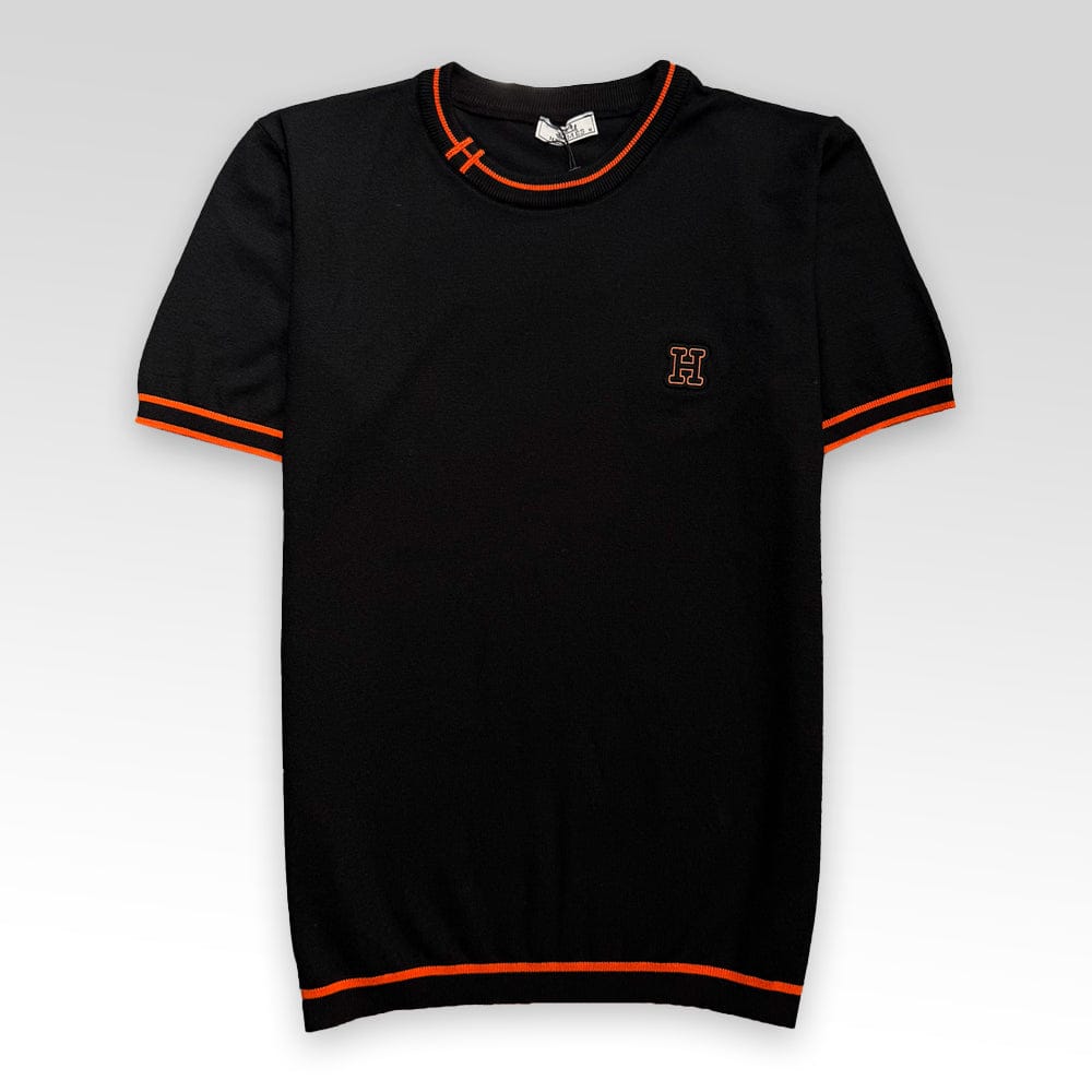Cotton Crewneck Knit T-Shirt