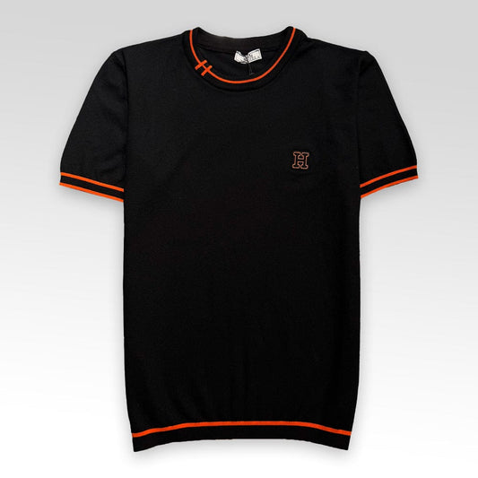 Cotton Crewneck Knit T-Shirt