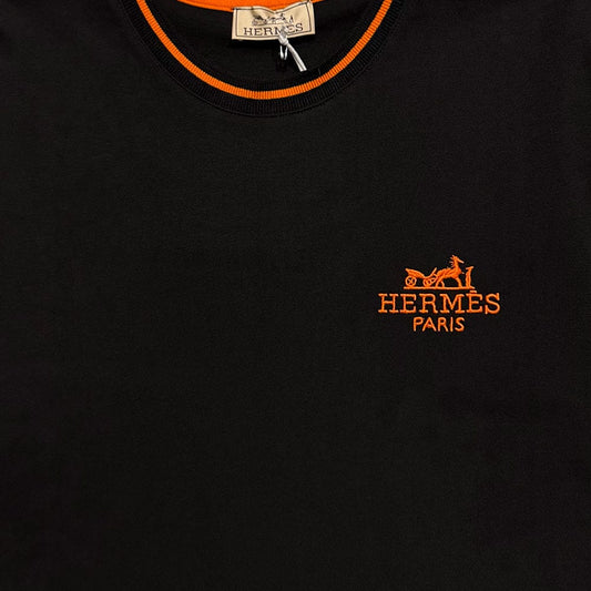 HERMES Logo Embroidered T-Shirt