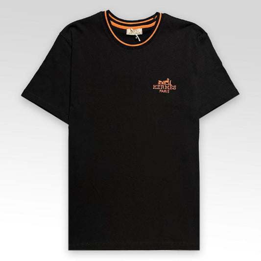 HERMES Logo Embroidered T-Shirt