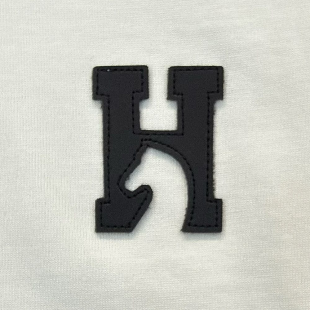 HERMES "H Logo" T-shirt With Leather Detail