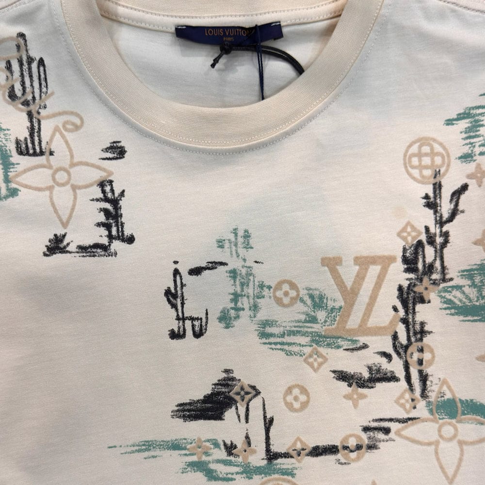 LV Flocked Logo T-Shirt