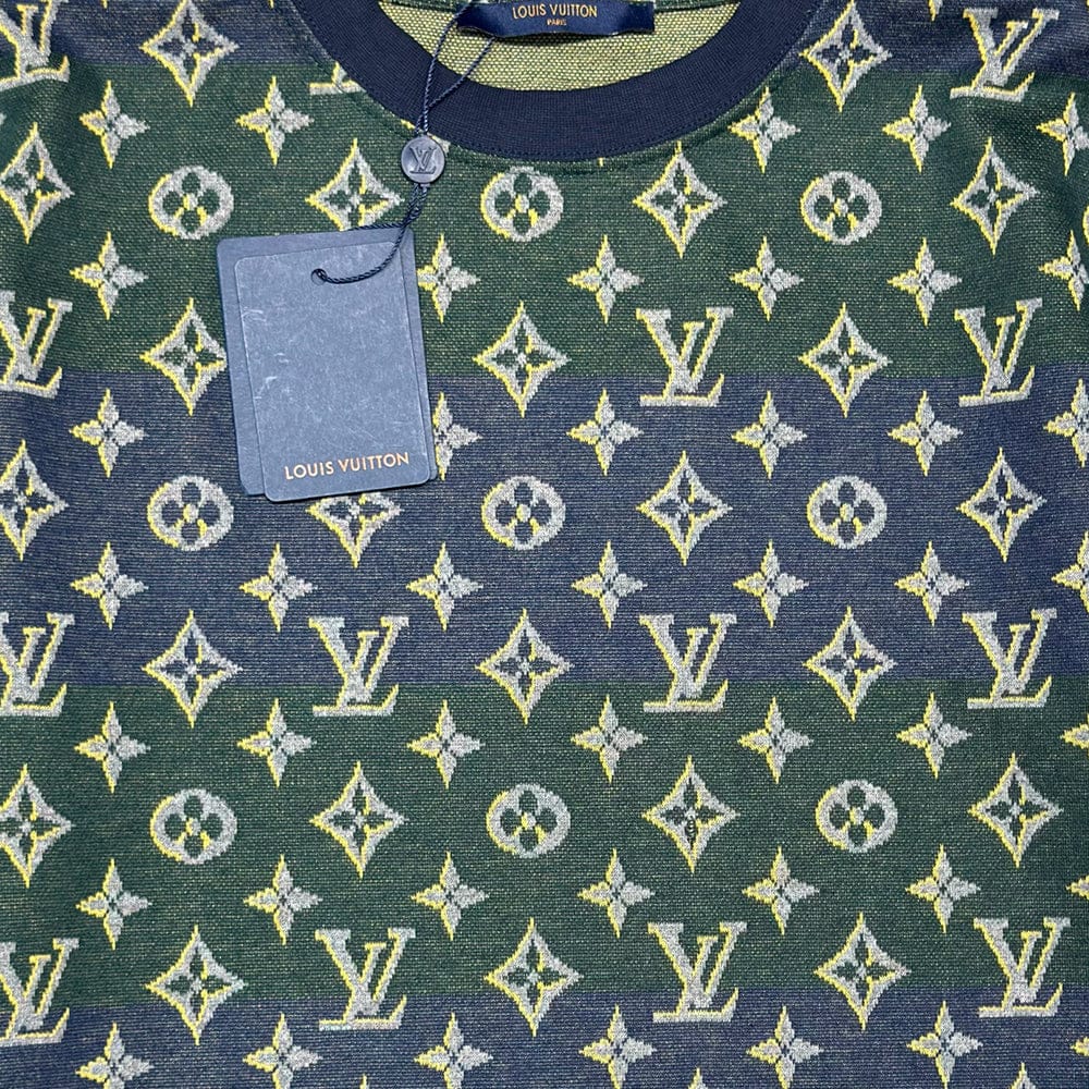 LV Monogram Jacquard Short-Sleeved T-Shirt