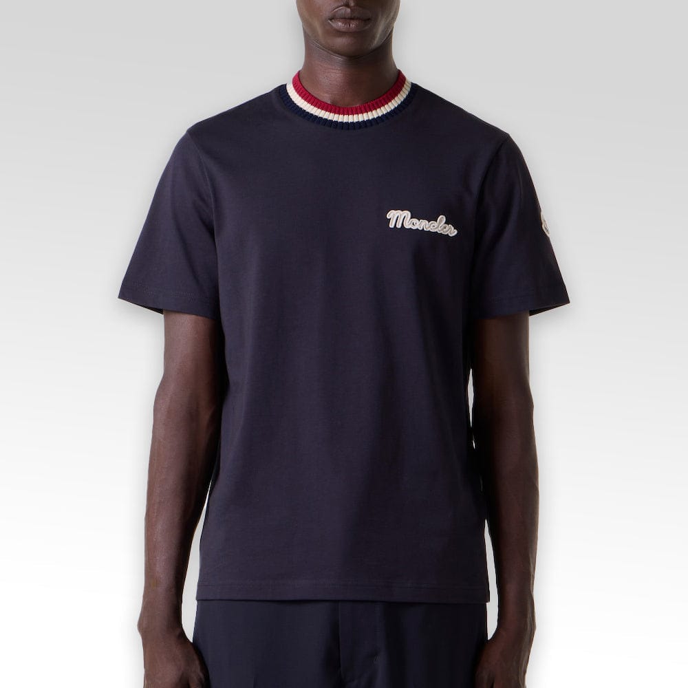 MONCLER Embroidered Logo Cotton T-Shirt