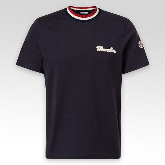MONCLER Embroidered Logo Cotton T-Shirt