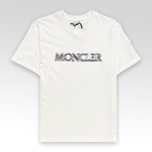 MONCLER Blurred Logo Cotton T-shirt