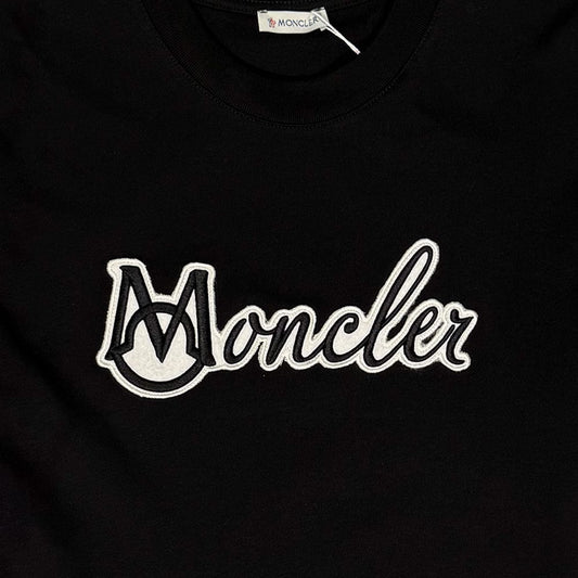 MONCLER Embroidered Varsity Logo Cotton T-shirt