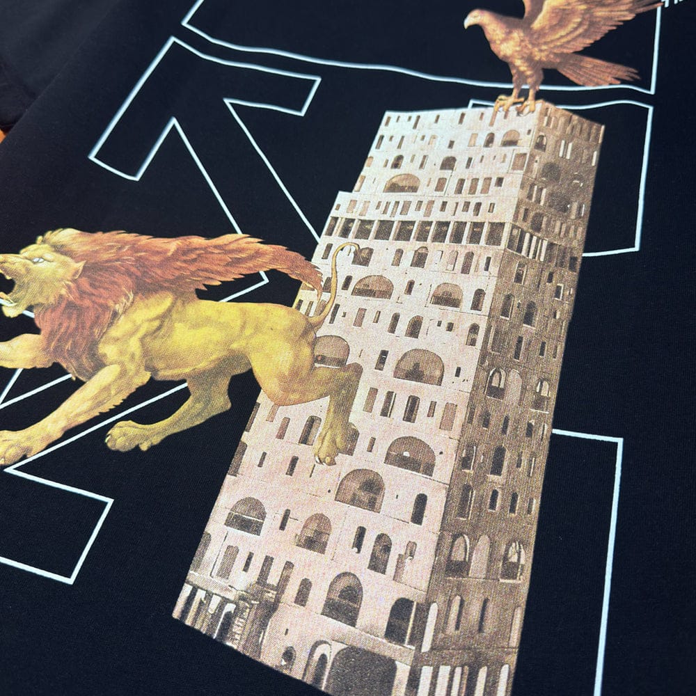 OFF-WHITE Graphic-Print Logo T-Shirt
