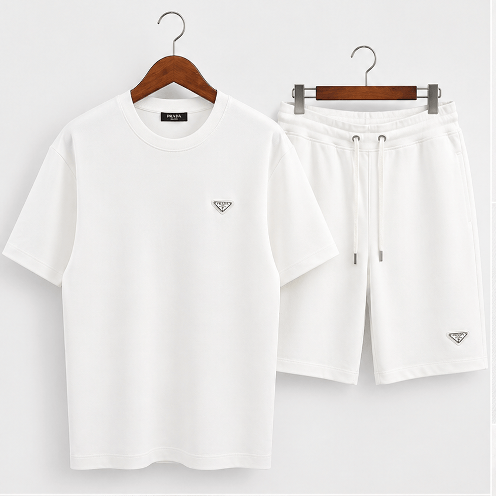 Triangle Logo T-shirt Shorts Set