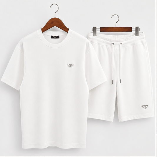 Triangle Logo T-shirt Shorts Set