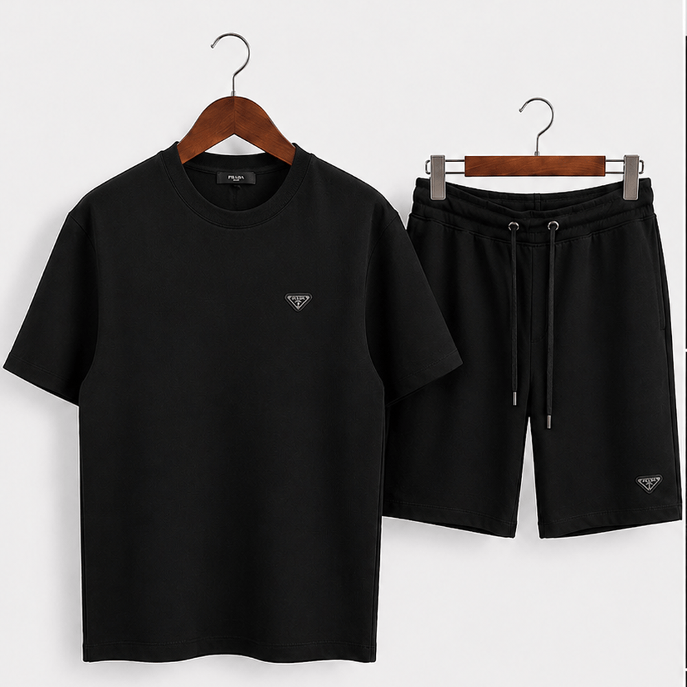Triangle Logo T-shirt Shorts Set