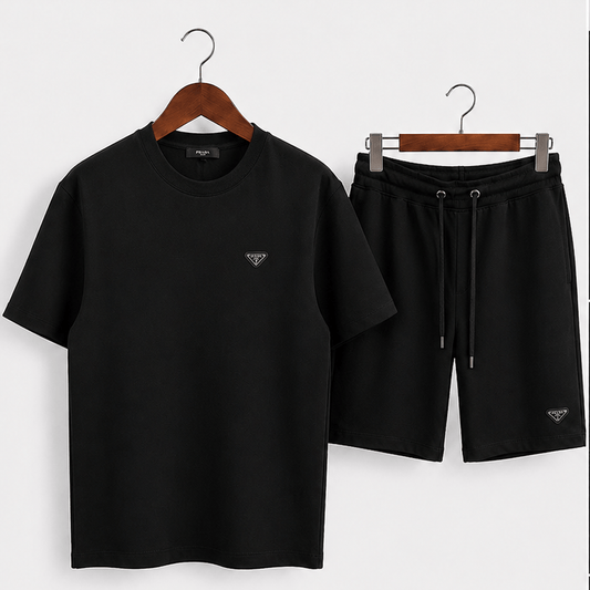Triangle Logo T-shirt Shorts Set