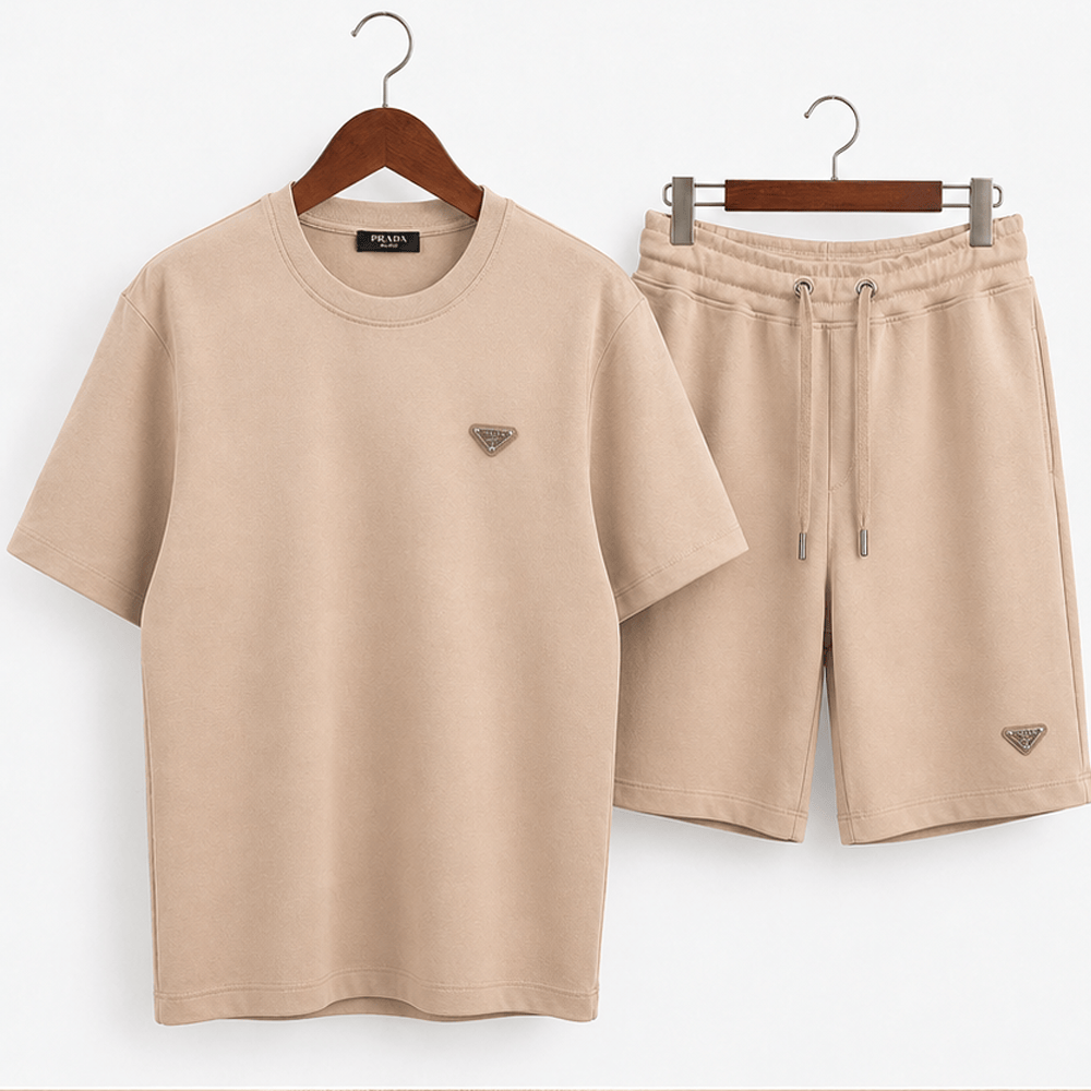 Triangle Logo T-shirt Shorts Set