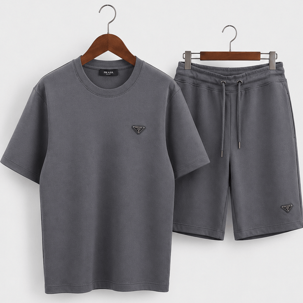 Triangle Logo T-shirt Shorts Set
