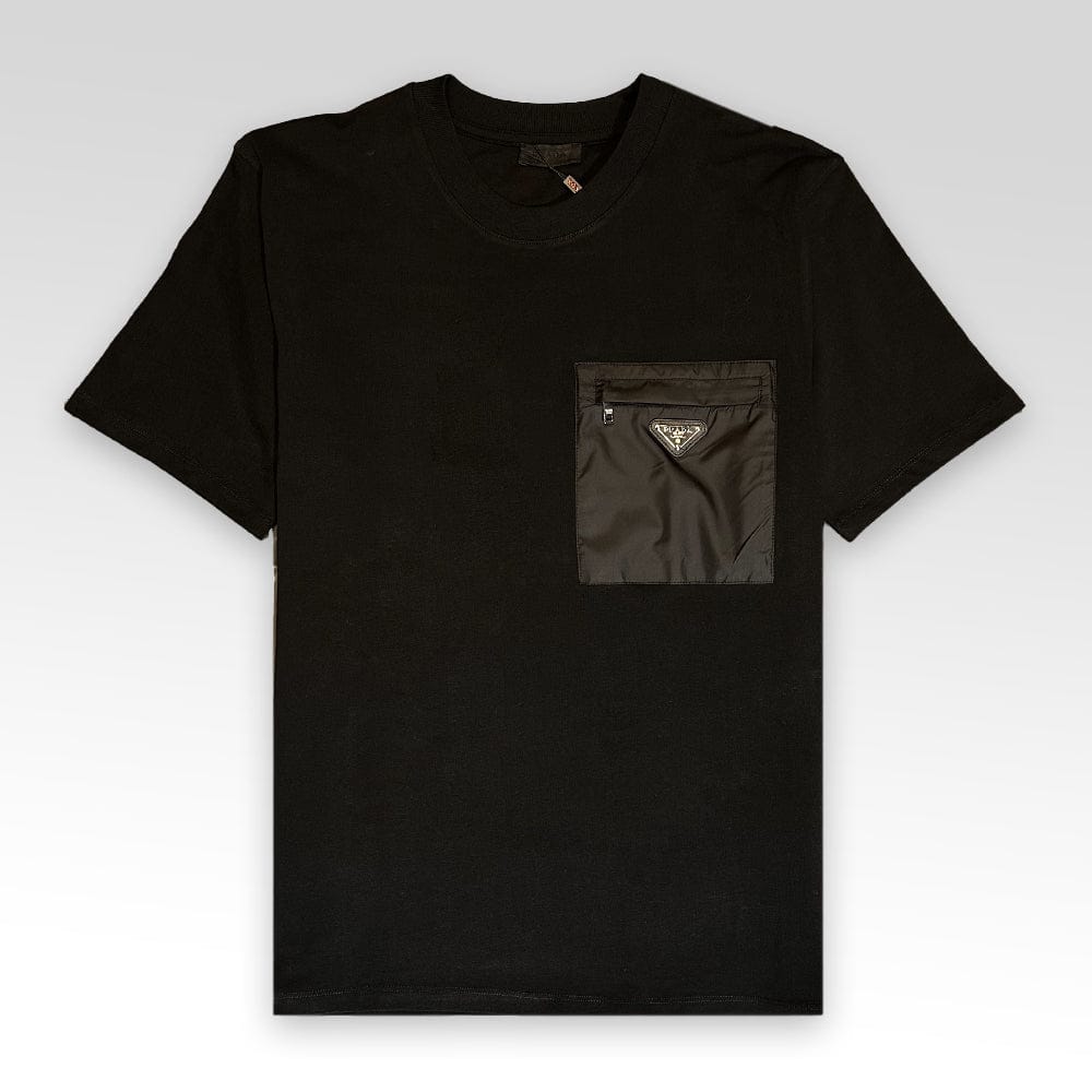 PRADA Metal Triangle Logo T-shirt