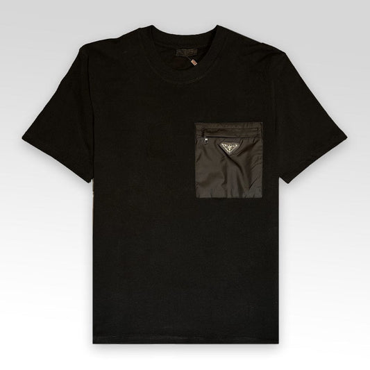 PRADA Metal Triangle Logo T-shirt