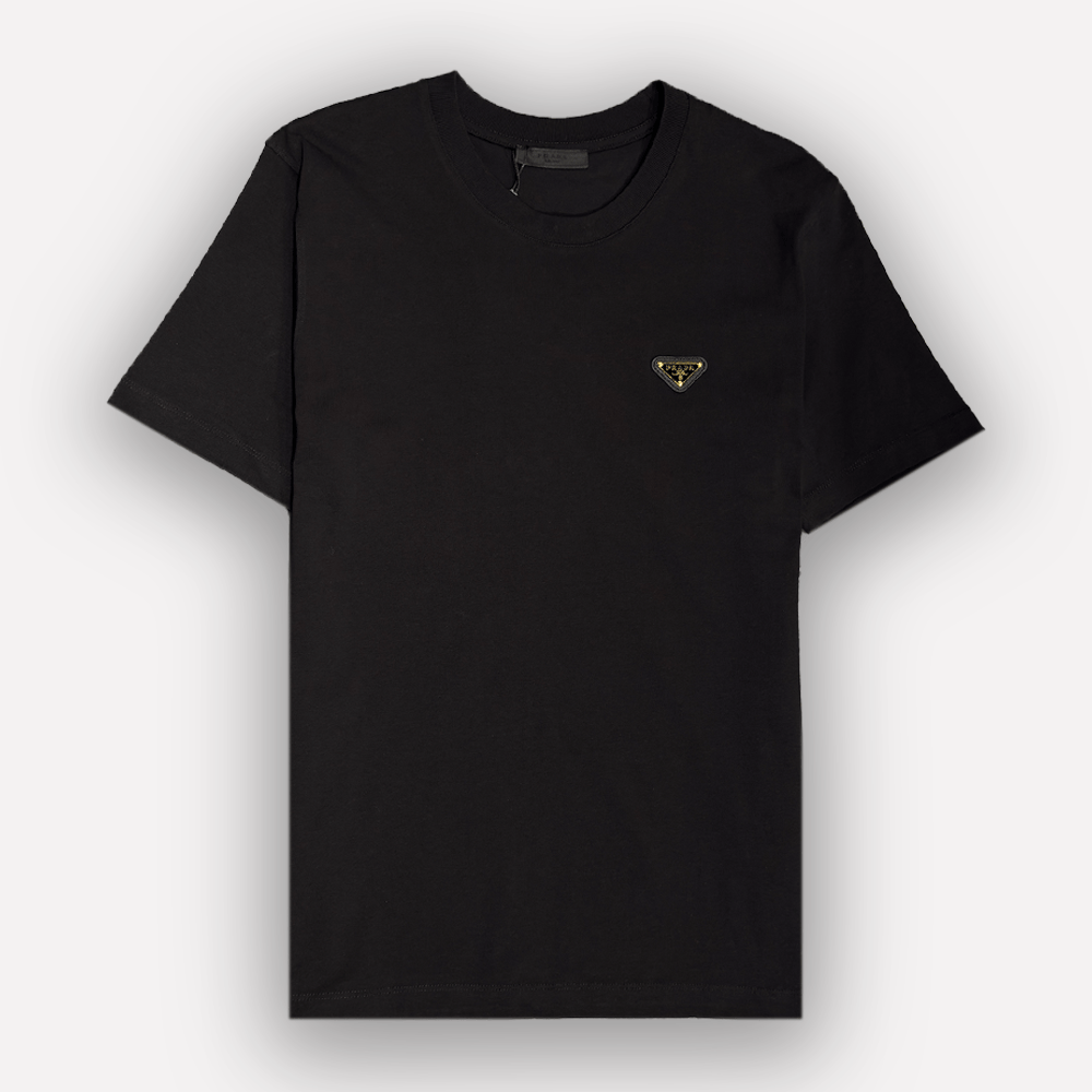 PRADA Metal Triangle Logo T-shirt